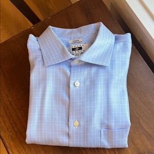Jos. A. Bank Blue Dress Shirt with Pointed Collar